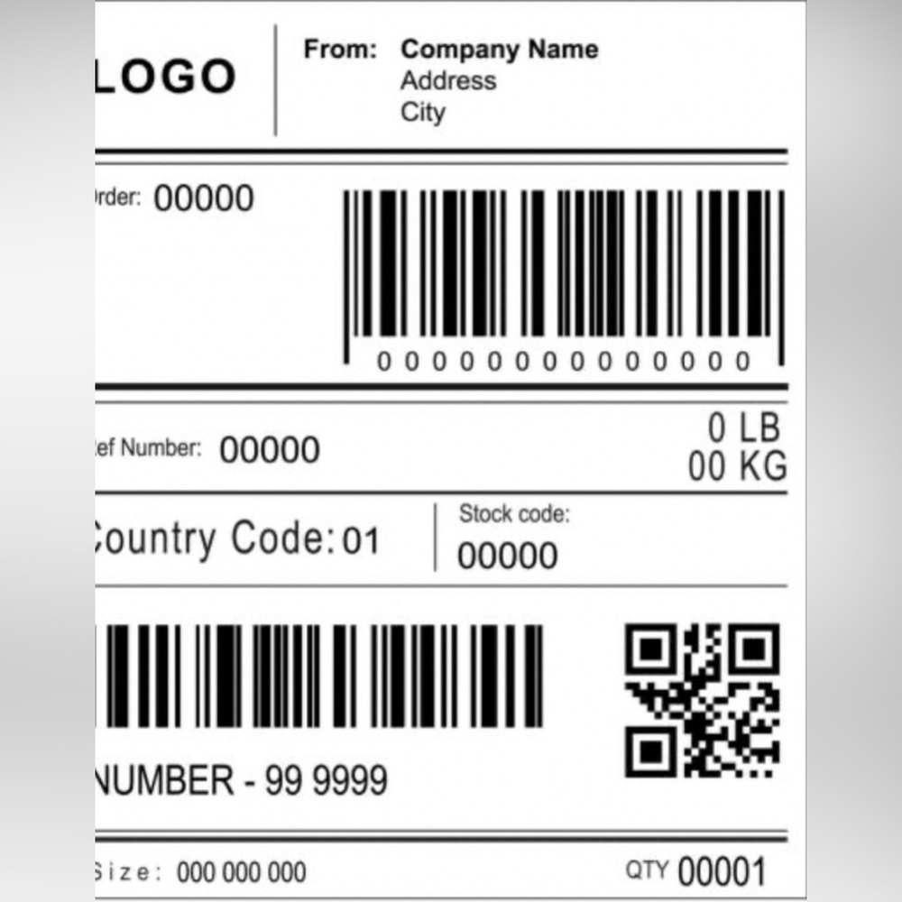 Shipping label
